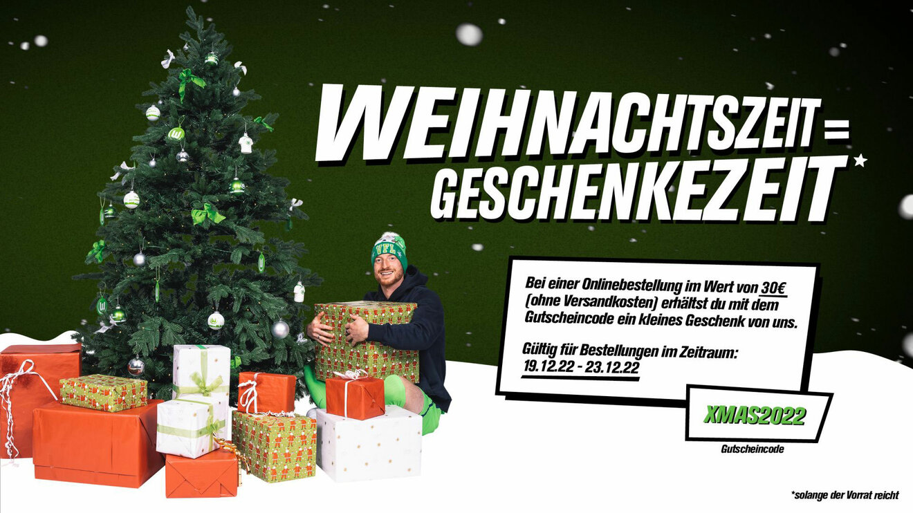 Shopgrafik zur Weihnachtsaktion des VfL Wolfsburg.