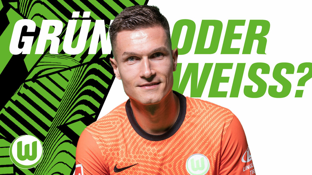 Torwart Pavao Pervan stellt sich den typischen Grün-oder-Weiß-Fragen des VfL Wolfsburg.