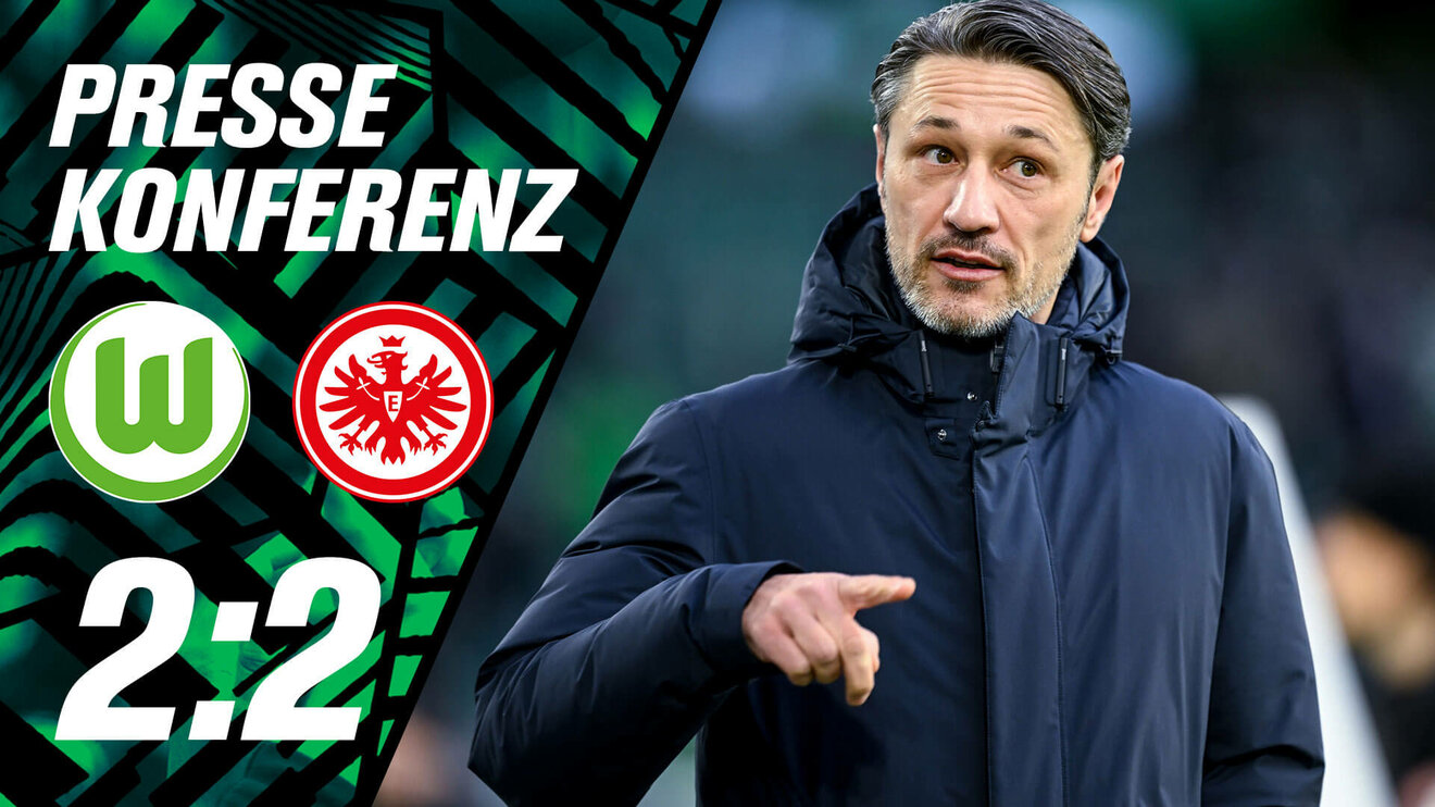 Eine VfL-Wolfsburg-Grafik zum Spiel gegen Frankfurt mit Trainer Niko Kovac.