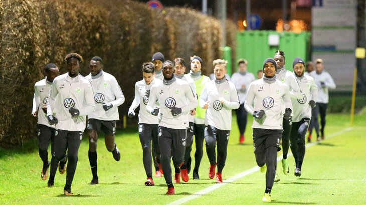 The Wolves at training.