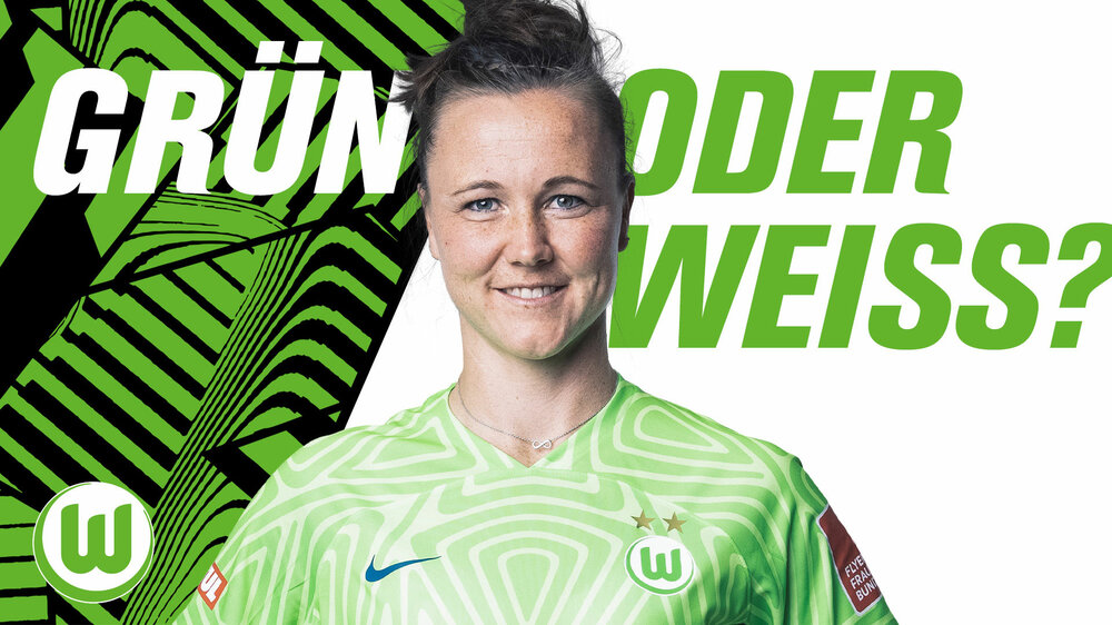 Grün oder Weiss mit Martina Hegering vom VfL Wolfsburg.