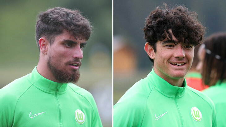 Nahaufnahmen der beiden verliehenen VfL-Wolfsburg-Spieler Fabio Di Michele Sanchez und Anselmo Garcia MacNulty.