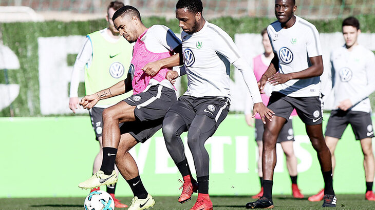 Daniel Didavi makes good moves in training with the ball.
