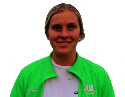 Die StrongHER-Trainerin Sarah Harter vom VfL Wolfsburg im Portrait.