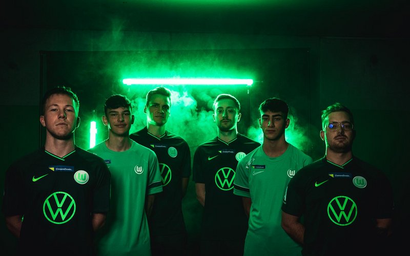 Das VfL Wolfsburg E-Sport Team.