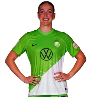 Die VfL-Wolfsburg-Spielerin Camilla Küver im Portrait.