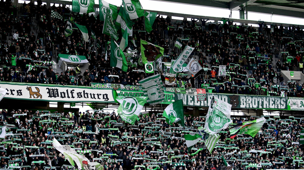 Fans des VfL Wolfsburg.