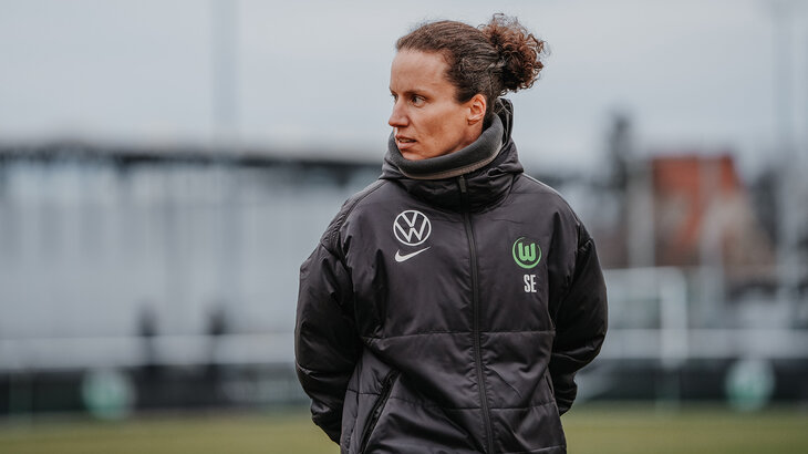 Assitenztrainierin der VfL-Frauen Mannschaft Sabrina Eckhoff.