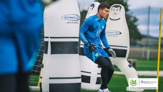 VfL-Wolfsburg-Torwart Pervan im Torwarttraining im Trainingslager.