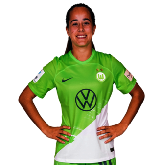 Die VfL-Wolfsburg-Spielerin Nuria Rabano im Portrait.