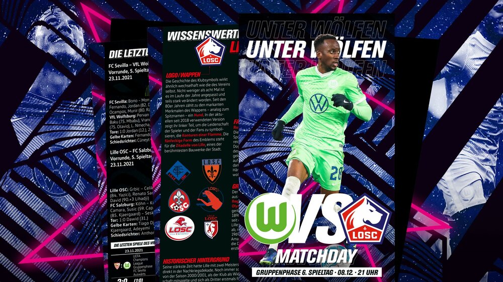 VfL Wolfsburg Magazin "Unter Wölfen" Preview zum Spiel gegen OSC Lille.