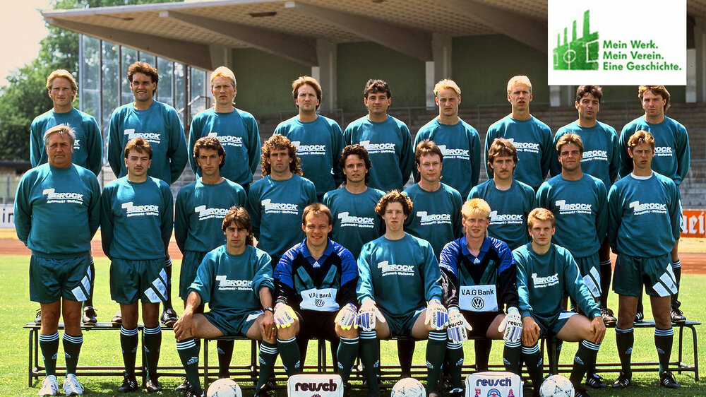 VfL Wolfsburg Geschichte: Teamfoto der Saison 92/93.