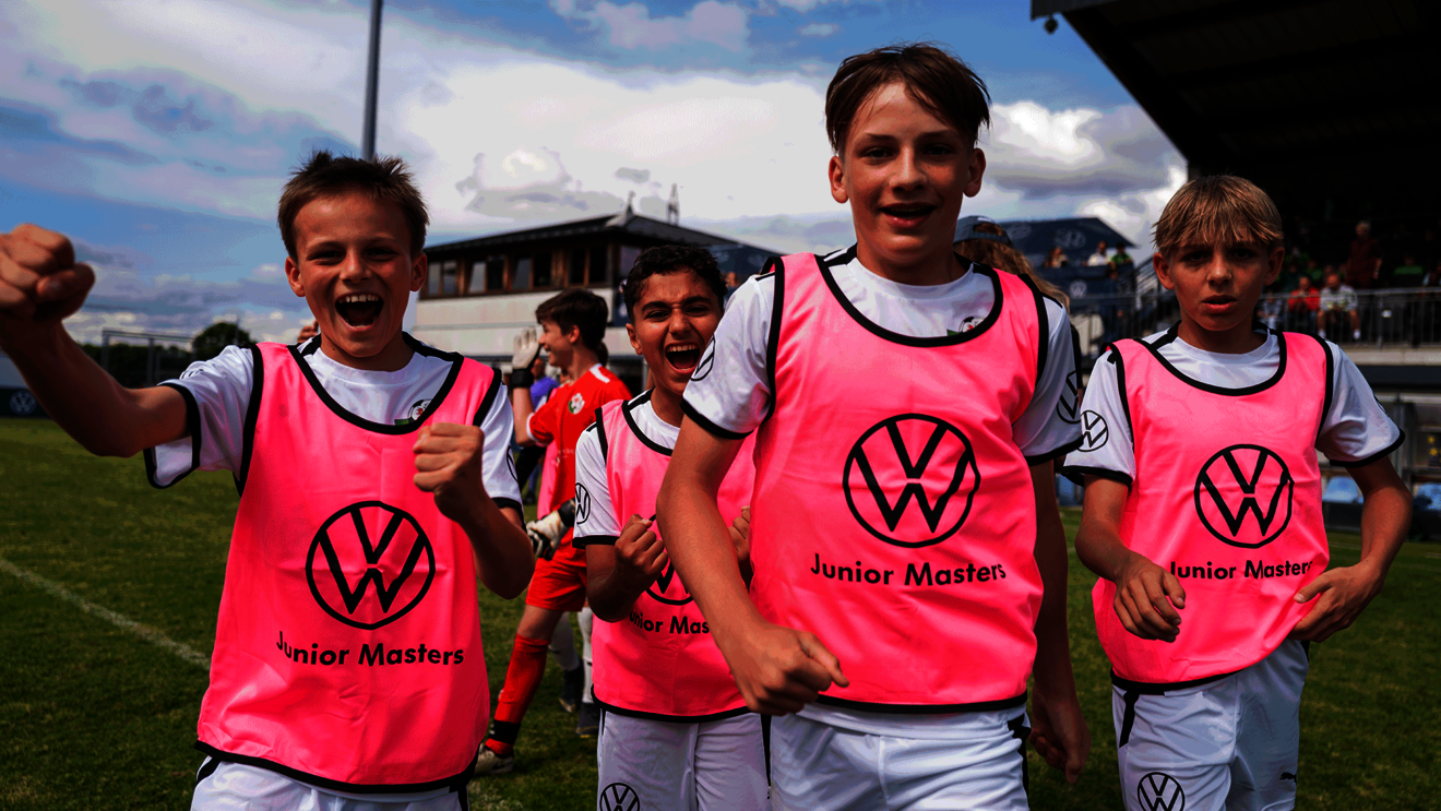 Nachwuchsspieler beim Junior Masters Tunier von Volkswagen.