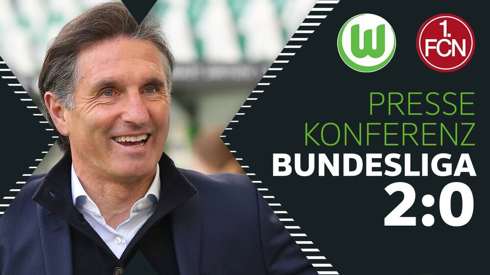 Pressekonferenz mit VfL Wolfsburg Trainer nach dem Spiel gegen Nürnberg.