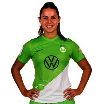 Die VfL-Wolfsburg-Spielerin Lena Oberdorf im Portrait.