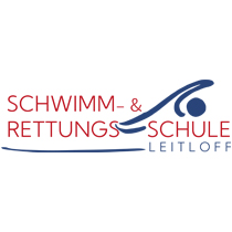 Das Logo vom VfL-Wolfsburgsponsor Schwimm- & Rettungsschule Leitloff.