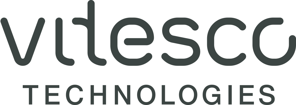 Ein Logo des VfL Wolfbsurg Sponsors  vitesco Technologies.