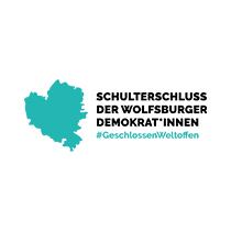 Logo des VfL Wolfsburg Partners Schulterschluss der Wolfsburger Demokrat*innen.