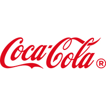 Das Logo von Coca Cola.