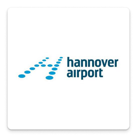 Das Logo von Hannover Airport.