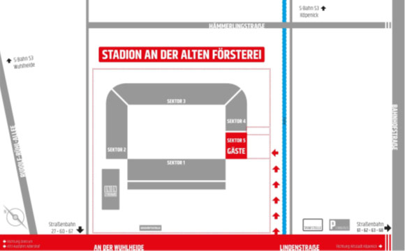 Stadionplan Union Berlin.