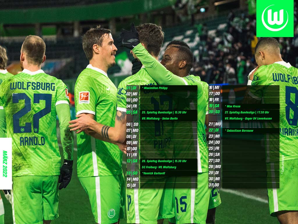Der Desktopkalender der Männer für März 2022.