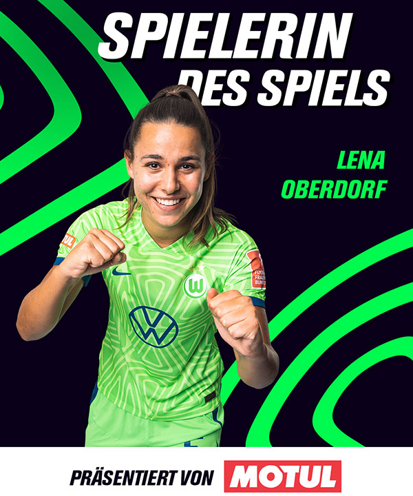 Lena Oberdorf ist Spielerin des Spiels.