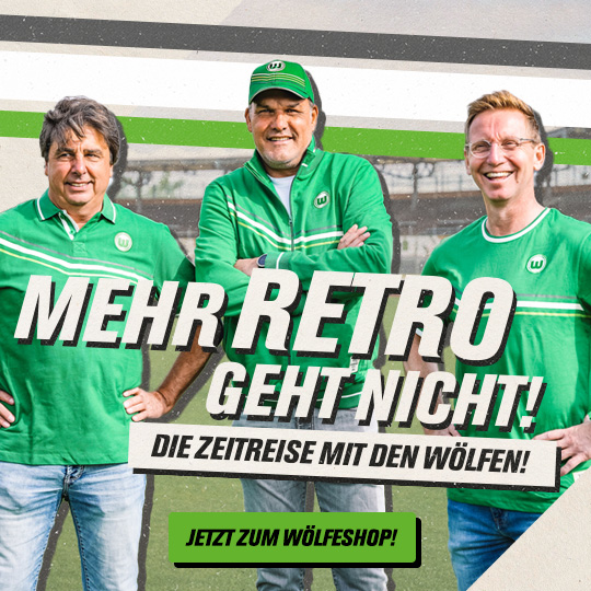 Retrokollektion des VfL-Wolfsburg.