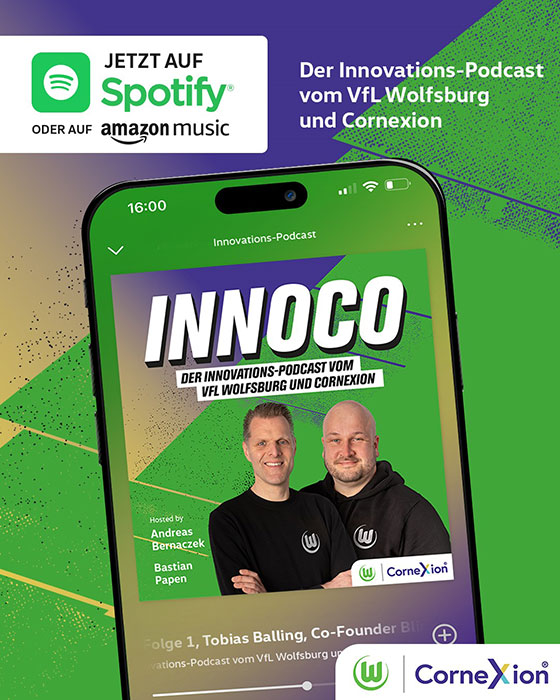 Innovations-Podcast Innoco des VfL Wolfsburg auf Spotify.