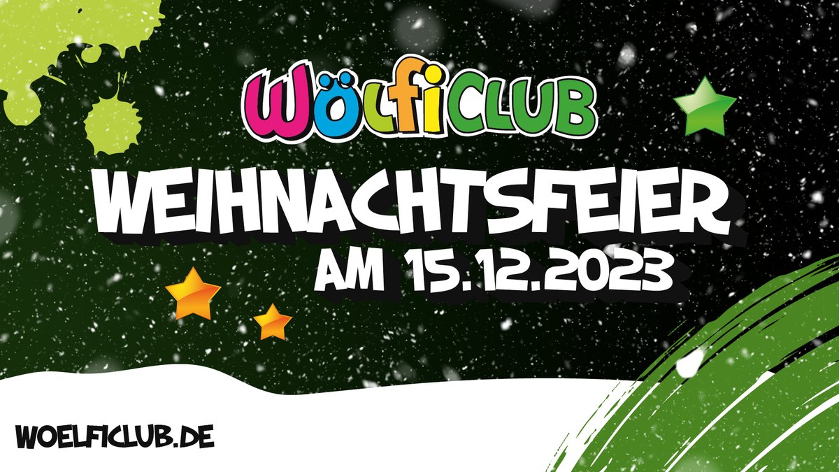Eine VfL-Wolfsburg-Grafik  zur WölfiClub-Weihnachtsfeier.