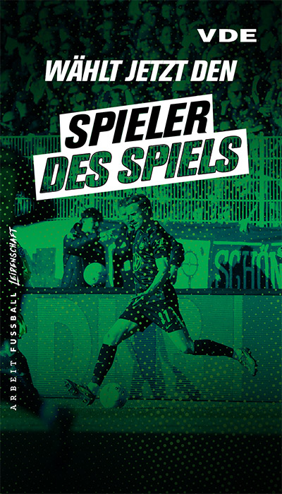 Link zur Spieler-des-Spiels-Abstimmung. VfL-Wolfsburg- Spieler Yannick Gerhardt läuft.