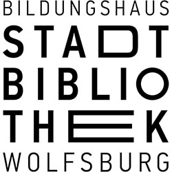 Das Logo der Stadtbibliothek Wolfsburg.
